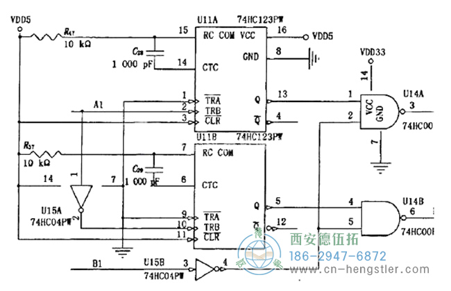 图2编码器检测电路中的电路